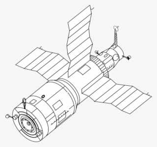 Salyut 6 Drawing - Salyut 1 Png #9628697