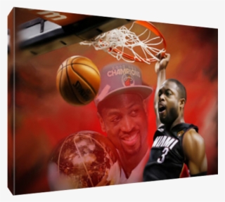 Details About Miami Heat Dwyane Wade Finals Dunk Poster - Shoot Basketball #9628781
