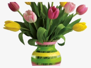 Flowers In Vase Clip Art Gallery - Flowers With Vase Png #9629508