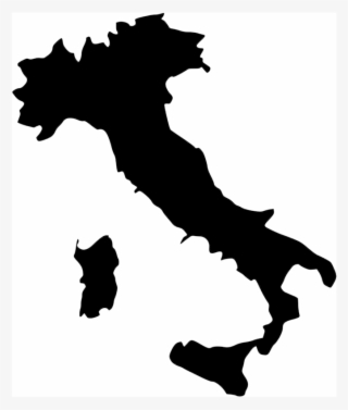 750 X 938 2 - Italy Map Black Png #9631331