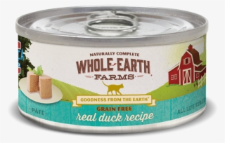Whole Earth Farms Grain Free Real Duck Recipe Canned - Whole Earth Wet Cat Food #9631751