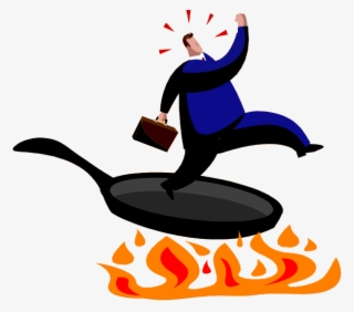 Clipart Fire Frying Pan - Out Of The Frying Pan And Into #9632037