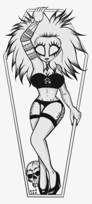 Sexy Pin Up Girl Sketches - Cartoon #9632040