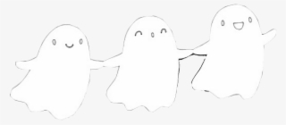 #halloween #ghost #ghosts #cute #kawaii #three #holdinghands - Moving Halloween Wallpaper Kawaii #9633352