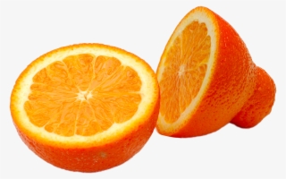 Orange Food In Half Transprent Png Free - Orange Cut In Half Png #9633625