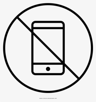 Teléfono-prohibido Página Para Colorear - Iso 7000 1051 #9633731
