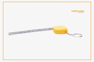 Roll Up Measure Tape, Yellow, Self Retracting Measuring - Keychain #9634219