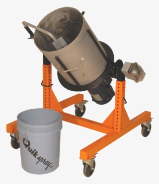 Quikspray Quikbatch Mixer Mixing Concrete In A 5 Gallon - Concrete Mixer #9634486