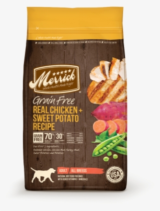 Merrick Grain Free Real Chicken And Sweet Potato Dry - Merrick Salmon Dog Food #9636541