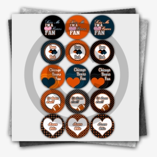 Chicago Bears Inspired Printable Bottle Cap Image Collage - Illustration #9636678