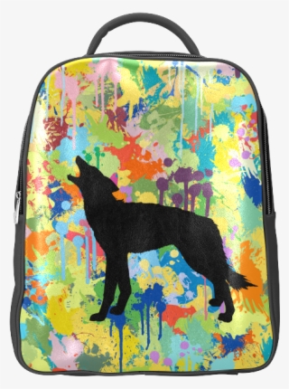 Black Wolf Colorful Splash Your Colorbackgr Popular - Dobermann #9637005