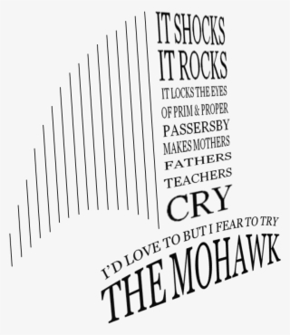 The Mohawk - Funny Concrete Poem #9637912