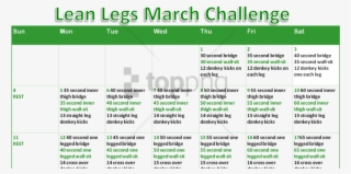 Free Png One Month Leg Challenge Png Image With Transparent #9638842