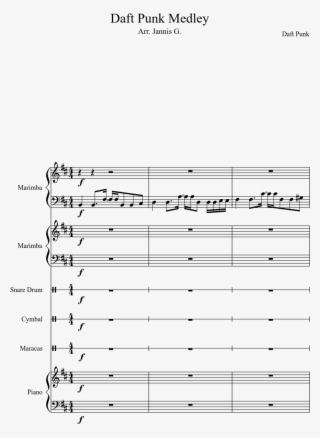 Daft Punk Medley Sheet Music Composed By Daft Punk - Sheet Music #9639147