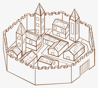 City Clipart Medieval - Medieval Town Clipart #9639329