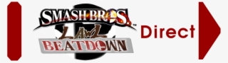 Beatdown Direct Logo - Super Smash Bros. For Nintendo 3ds And Wii U #9640212
