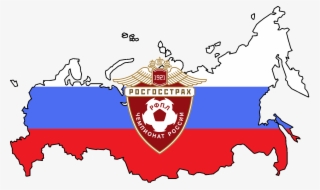 Due To Russia's Improvements In The Uefa Coefficients - Russia Map With Flag Transparent #9640628