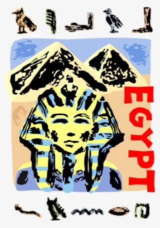 Vector Illustration Of Ancient Egyptian Great Sphinx - Poster #9641214