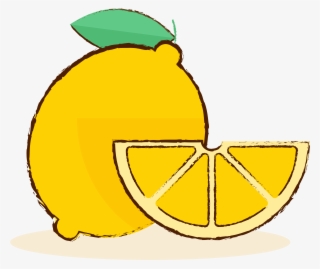 Lemon Hand Drawn Cartoon Gourmet Png And Vector Image #9641551