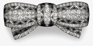 Diamond Art Deco Brooch - Paisley #9646102