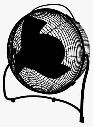 Fan Silhouette By Sutulo - Ventilator Png #9647420