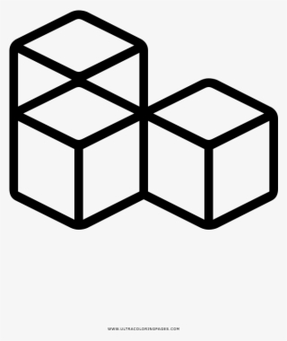 Ice Cubes Coloring Page - Inventory Png Icon #9647840