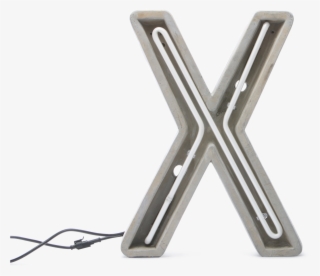 Alphacrete, Concrete Neon Light X-0 - Cross #9647883