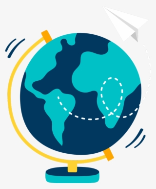 Vinilo Pared Bola Del Mundo - Bola Del Mundo Dibujo #9648013