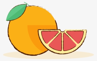 Grapefruit Gourmet Fruit Hand Drawn Png And Vector #9648433