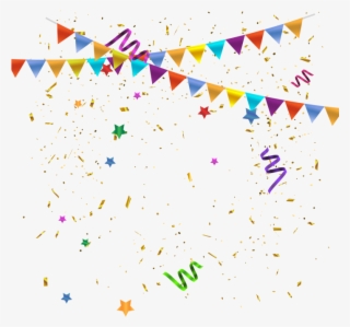 Celebration Background With Confetti Png Image Free - Illustration #9648918