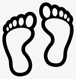 Png File Svg - Black And White Feet Clipart #9649675