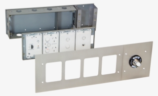 Flush Metal Plate For Stud Mount - Metal Switchboard #9649992