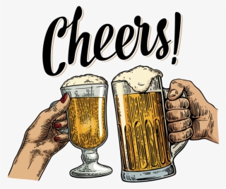 Beer Cheers Vector Png #9650325