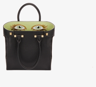 Mini Paloma Eyes In Black Tumbled Calf Leather - Handbag #9651033