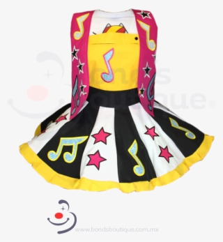 Vestido Notas Musicales - Girl #9651441