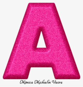 Alfabeto Glitter Rosa Png - Triangle #9651650