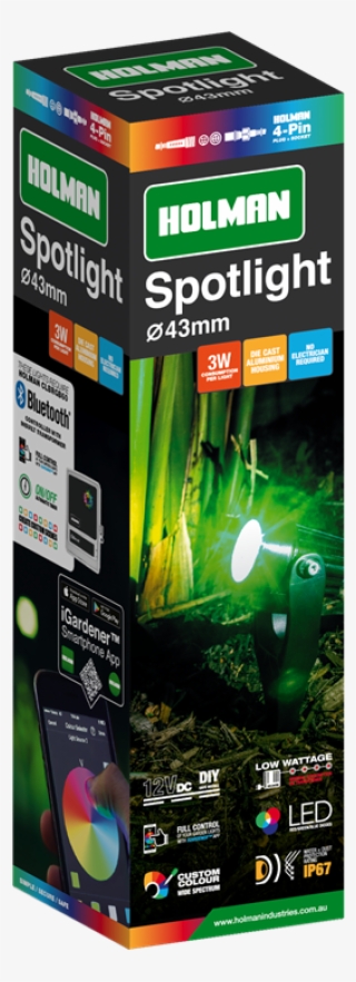 Holman 43mm Rgb Spotlight - Multimedia Software #9651866