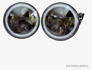 7 "led Spotlight Kit, Halo Effect, Turn Signal, Jeep - Headlamp #9652849