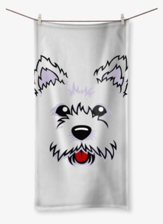 Westie Dog Face ﻿sublimation All Over Towel - Towel #9653108