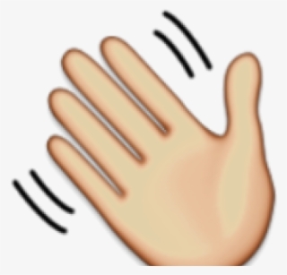 Hand Emoji Clipart Hand Wave - Gif Palmadas #9657140