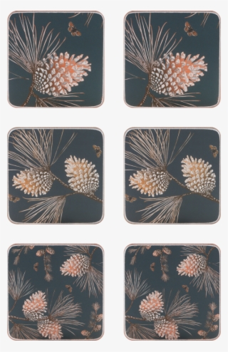 Pine Cone Thunder Coaster 10cm 6pcs/box - Motif #9657663 Pine Cone Thunder Coaster 10cm 6pcs/box - Motif #9657663