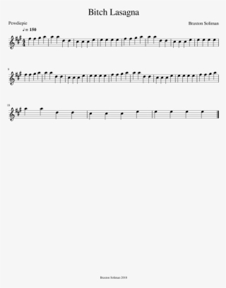 Bitch Lasagna Piano Notes #9658876