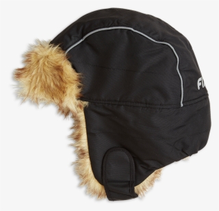 Fake Fur Cap Black - Fur Clothing #9659043