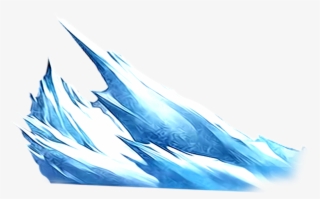 Clip Art Freeuse Stock Blue Glacier Hand Painted Handpainted - Illustration #9659083