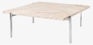 Poul Kjaerholm Table With Beige Marble Tabletop - Coffee Table #9660625