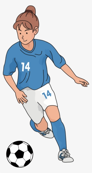 Big Image - ภาพ วาด นัก ฟุตบอล หญิง #9663481
