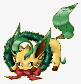 Img 3280263 1 Christmas Leafeon By Hajim - Christmas Leafeon #9664533