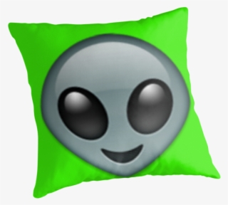 "alien Emoji" Throw Pillows By Nojams - Throw Pillow #9665226