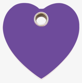 Purple Heart Plastic Pet Tag - Heart #9666228