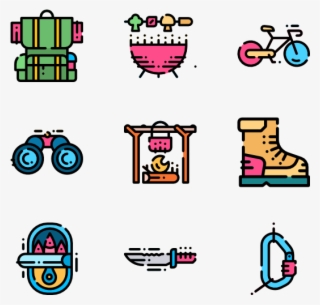 Camping - Human Icon Color Png #9667069